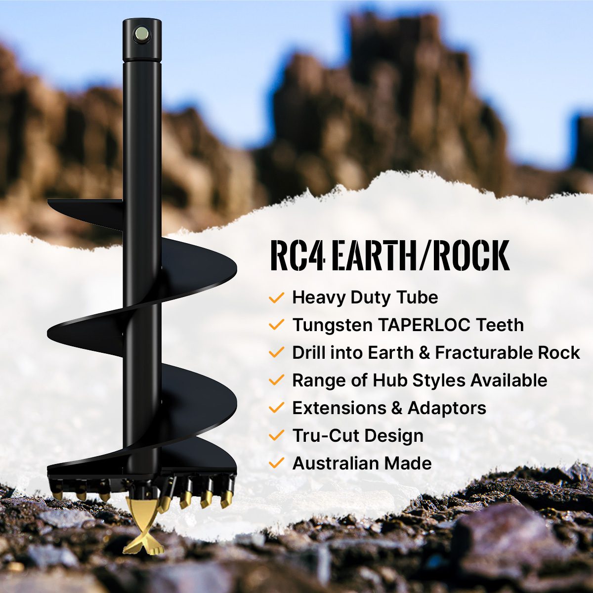 RC4 Earth Rock Combo Auger